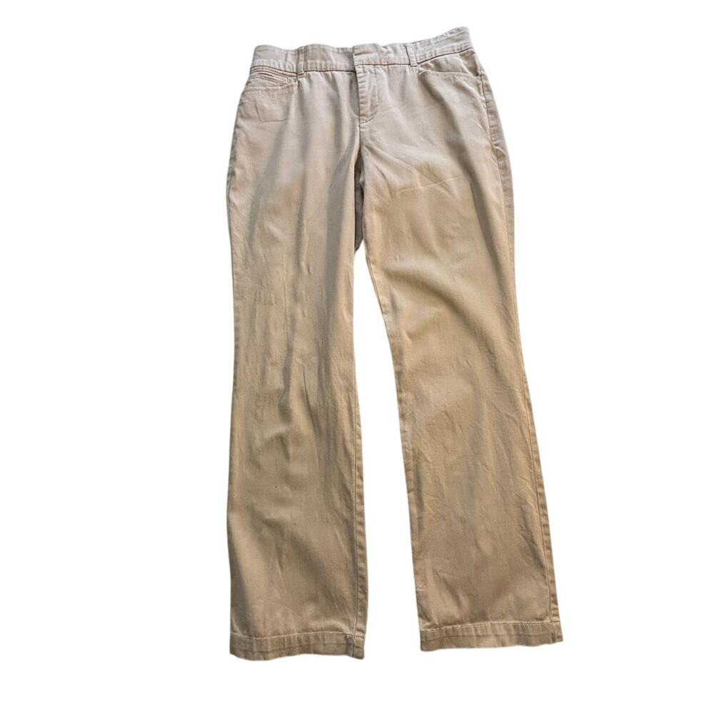 Gloria Vanderbilt Khaki Straight Size 8 Petite Pants